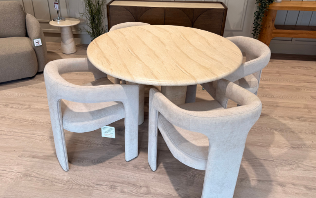 Lizzie
Dining Table, 4 Chairs & Sideboard
Was £2,192 Now £1,699
VISIT US
Lizzie
Dining Table, 4 Chairs & Sideboard
Was £2,192 Now £1,699
VISIT US