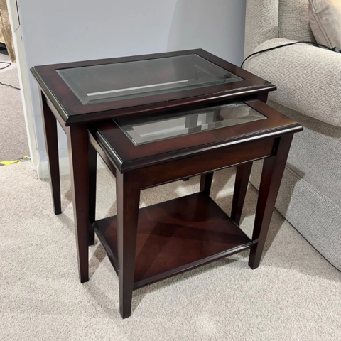 Sheraton
2 Tier Glass Top Nest of Tables
Was £574 Now £349
VISIT US
Sheraton
2 Tier Glass Top Nest of Tables
Was £574 Now £349
VISIT US