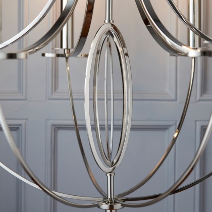 Polished Nickel 6 Light Ceiling Fitting Polished Nickel 6 Light Ceiling Fitting
