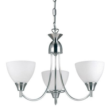 Satin Chrome 3 Light Fitting Satin Chrome 3 Light Fitting