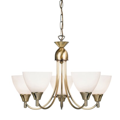 Antique Brass 5 Light Fitting Antique Brass 5 Light Fitting