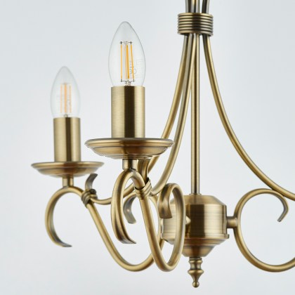 Antique Fitting with 3 Candles Antique Fitting with 3 Candles