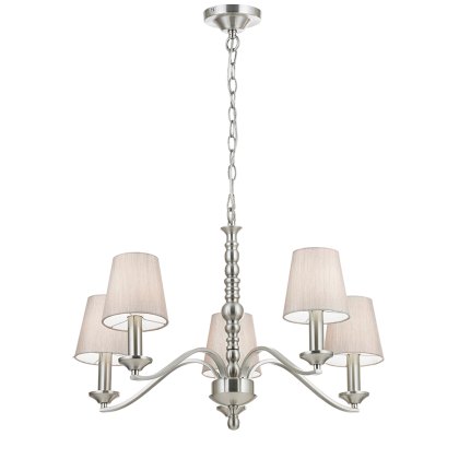 5 Light Fitting in Satin Nickel 5 Light Fitting in Satin Nickel