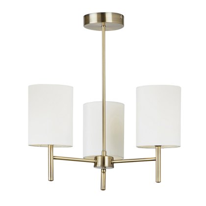 Antique Brass 3 Light Fitting Antique Brass 3 Light Fitting