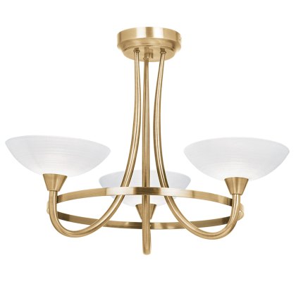 Antique Brass 3 Light Fitting Antique Brass 3 Light Fitting