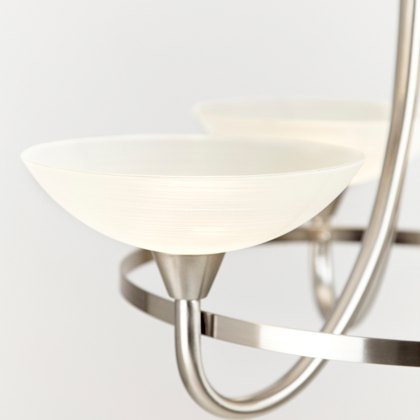 Satin Chrome 5 Light Fitting Satin Chrome 5 Light Fitting