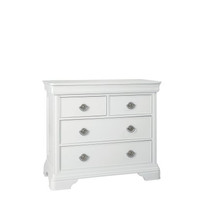 Cookes Collection Chateau Blanc 2 Over 2 Drawer Chest Cookes Collection Chateau Blanc 2 Over 2 Drawer Chest
