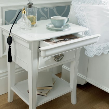 Cookes Collection Chateau Blanc 1 Drawer Nightstand Cookes Collection Chateau Blanc 1 Drawer Nightstand