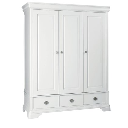 Cookes Collection Chateau Blanc Triple Wardrobe Cookes Collection Chateau Blanc Triple Wardrobe