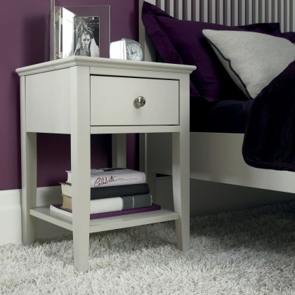 Cookes Collection Ashley Cotton 1 Drawer Nightstand Cookes Collection Ashley Cotton 1 Drawer Nightstand