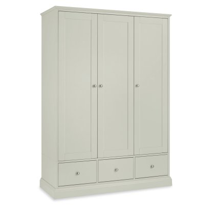 Cookes Collection Ashley Cotton Triple Wardrobe Cookes Collection Ashley Cotton Triple Wardrobe