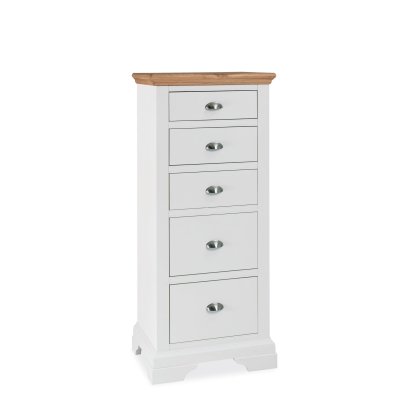 Cookes Collection Camden Two Tone Tall 5 Drawer Chest Cookes Collection Camden Two Tone Tall 5 Drawer Chest