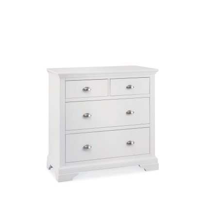 Cookes Collection Camden White 2 Over 2 Drawer Chest Cookes Collection Camden White 2 Over 2 Drawer Chest