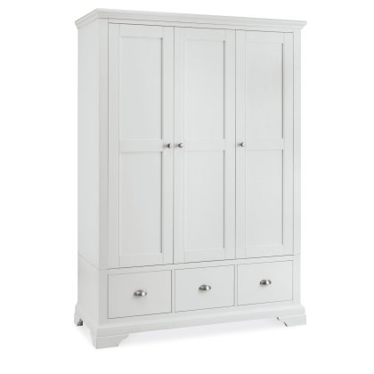 Cookes Collection Camden White Triple Wardrobe Cookes Collection Camden White Triple Wardrobe