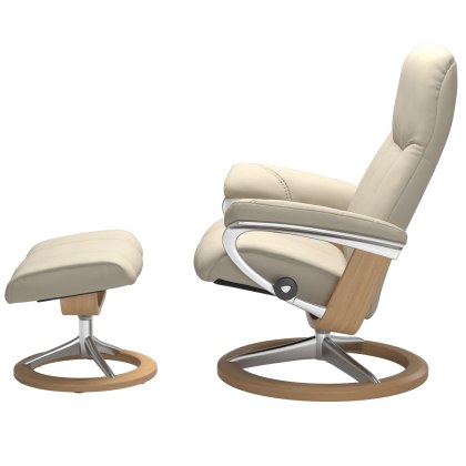 Stressless Promotional Consul Large Signature Chair and Stool Stressless Promotional Consul Large Signature Chair and Stool