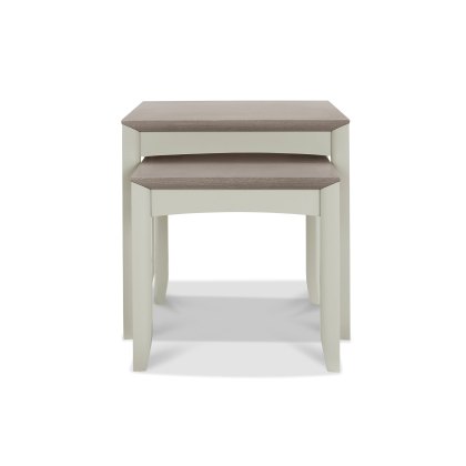 Cookes Collection Romy Soft Grey Nest of Tables Cookes Collection Romy Soft Grey Nest of Tables