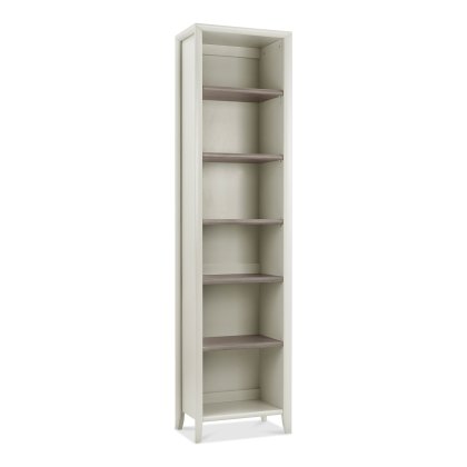 Cookes Collection Romy Soft Grey Narrow Bookcase Cookes Collection Romy Soft Grey Narrow Bookcase