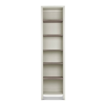 Cookes Collection Romy Soft Grey Narrow Bookcase Cookes Collection Romy Soft Grey Narrow Bookcase