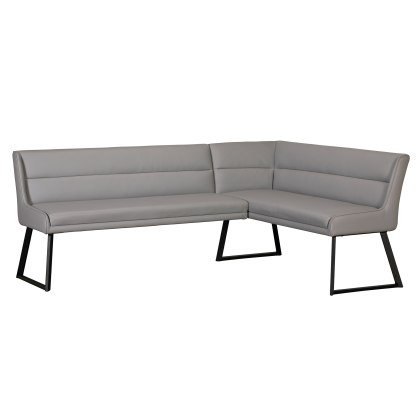 Cookes Collection Light Grey Lacie Corner Bench Right Cookes Collection Light Grey Lacie Corner Bench Right