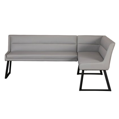 Cookes Collection Light Grey Lacie Corner Bench Right Cookes Collection Light Grey Lacie Corner Bench Right
