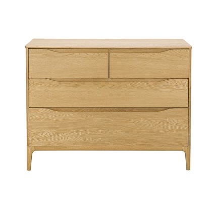 Ercol Rimini 4 Drawer Low Wide Chest Ercol Rimini 4 Drawer Low Wide Chest