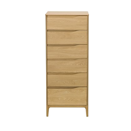 Ercol Rimini 6 Drawer Tall Chest Ercol Rimini 6 Drawer Tall Chest