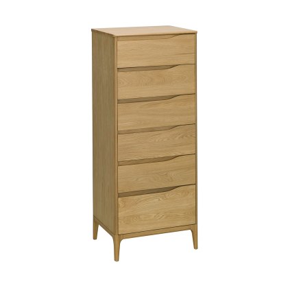 Ercol Rimini 6 Drawer Tall Chest Ercol Rimini 6 Drawer Tall Chest