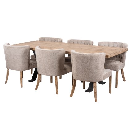 Alabama Large Dining Table & 6 Chairs Alabama Large Dining Table & 6 Chairs