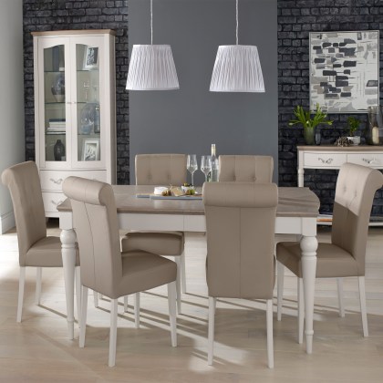 Cookes Collection Geneva Large Dining Table & 6 Chairs Cookes Collection Geneva Large Dining Table & 6 Chairs