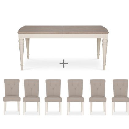 Cookes Collection Geneva Small Dining Table & 6 Chairs Cookes Collection Geneva Small Dining Table & 6 Chairs