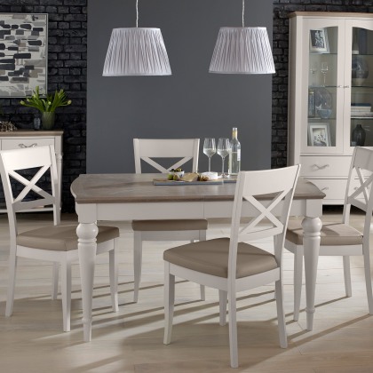 Cookes Collection Geneva Large Dining Table & 4 X Back Chairs Cookes Collection Geneva Large Dining Table & 4 X Back Chairs