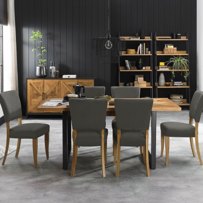 Cookes Collection Iris Extending Dining Table and 6 Chairs Cookes Collection Iris Extending Dining Table and 6 Chairs