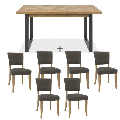 Cookes Collection Iris Extending Dining Table and 6 Chairs Cookes Collection Iris Extending Dining Table and 6 Chairs