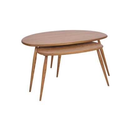 Ercol Pebble Coffee Table Nest Ercol Pebble Coffee Table Nest