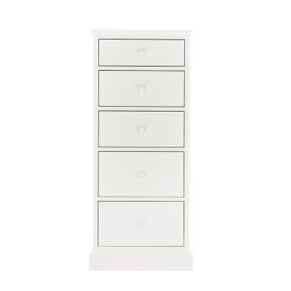 Ashley White 5 Drawer Tall Chest Ashley White 5 Drawer Tall Chest