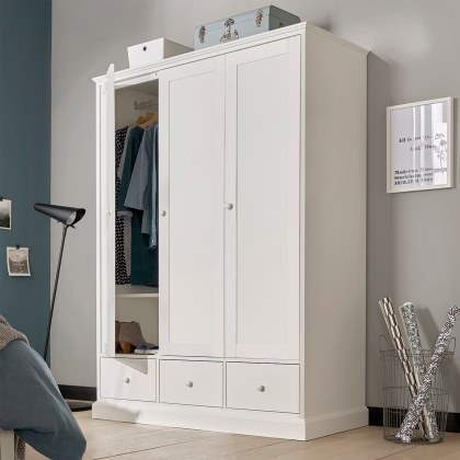 Ashley White Triple Wardrobe Ashley White Triple Wardrobe
