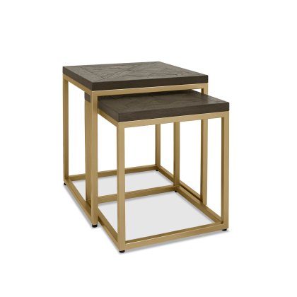 Iris Fumed Oak Nest of Tables Iris Fumed Oak Nest of Tables