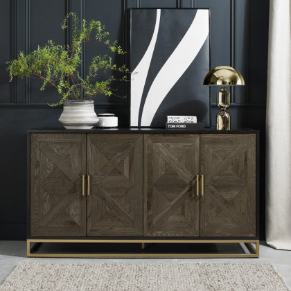 Iris Fumed Oak Wide Sideboard Iris Fumed Oak Wide Sideboard