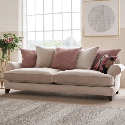 The Lounge Co Briony 4 Seater Pillow Back Sofa The Lounge Co Briony 4 Seater Pillow Back Sofa