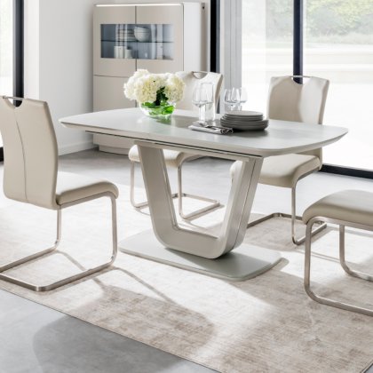 Lewis Medium Extending Dining Table - Grey Lewis Medium Extending Dining Table - Grey