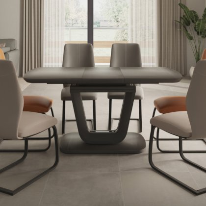 Lewis Medium Dining Table & 4 Taupe Chairs Lewis Medium Dining Table & 4 Taupe Chairs