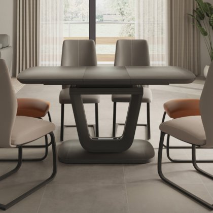 Lewis Large Dining Table & 6 Grey Chairs Lewis Large Dining Table & 6 Grey Chairs