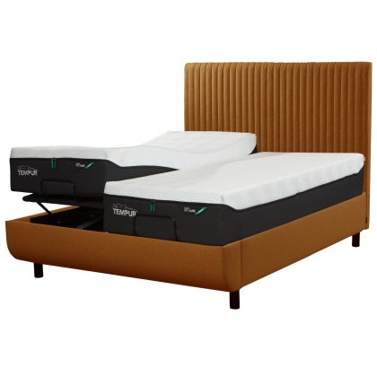 Tempur Arc Disc Adjustable Bed with Vertical Headboard – Gold Tempur Arc Disc Adjustable Bed with Vertical Headboard – Gold