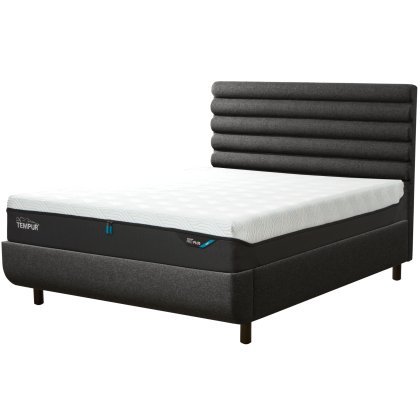 Tempur Arc Static Disc Bed with Vectra Headboard – Dark Stone Tempur Arc Static Disc Bed with Vectra Headboard – Dark Stone