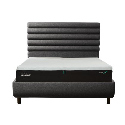Tempur Arc Static Disc Bed with Vectra Headboard – Dark Stone Tempur Arc Static Disc Bed with Vectra Headboard – Dark Stone