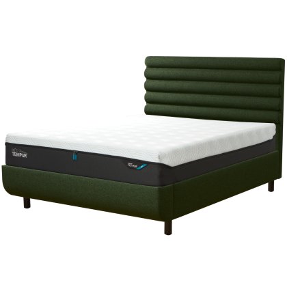 Tempur Arc Static Disc Bed with Vectra Headboard – Dark Green Tempur Arc Static Disc Bed with Vectra Headboard – Dark Green