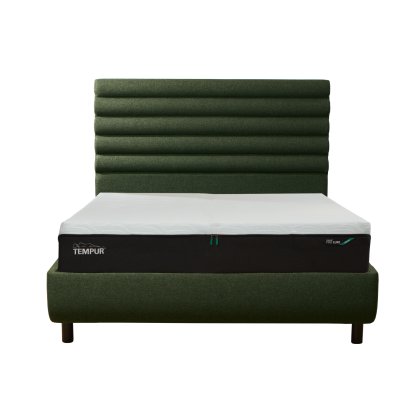 Tempur Arc Static Disc Bed with Vectra Headboard – Dark Green Tempur Arc Static Disc Bed with Vectra Headboard – Dark Green