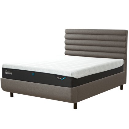 Tempur Arc Static Disc Bed with Vectra Headboard – Warm Stone Tempur Arc Static Disc Bed with Vectra Headboard – Warm Stone