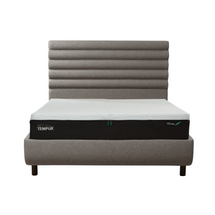 Tempur Arc Static Disc Bed with Vectra Headboard – Warm Stone Tempur Arc Static Disc Bed with Vectra Headboard – Warm Stone
