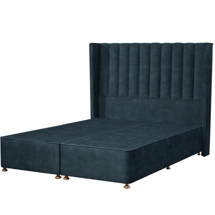 Tempur Suffolk Non-Storage Divan Base Aqua Velvet Tempur Suffolk Non-Storage Divan Base Aqua Velvet